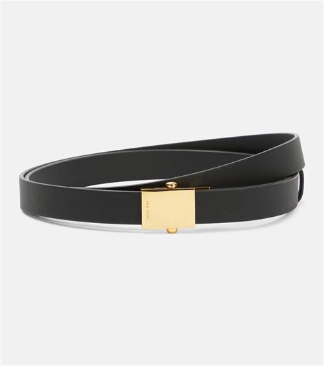 Leather belt in black - The Row | Mytheresa