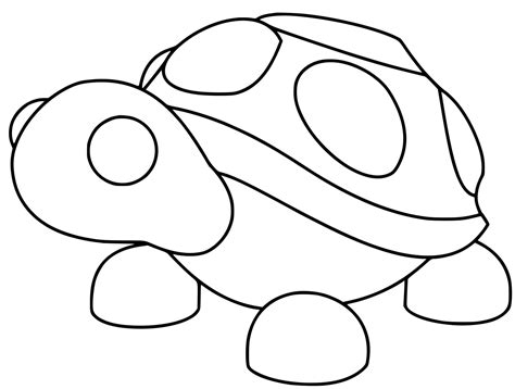 Roblox Adopt Me Turtle Coloring Pages Coloring Cool