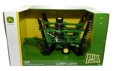 1 16 John Deere 637 Flex Fold Wing Disk Ertl Big Farm Dalton S Farm Toys