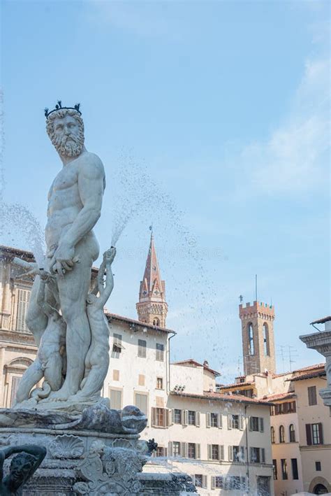 Statue Of Neptune In Piazza Della Signoria In Florence Editorial Photo