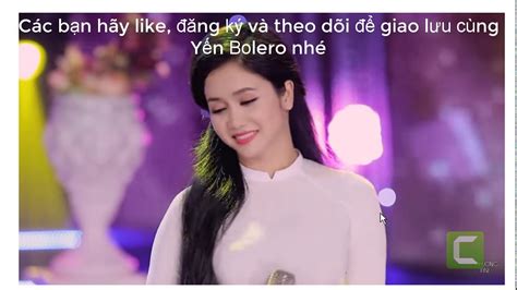 Karaoke Đính ước song ca thiếu giọng nam Yến Bolero YouTube