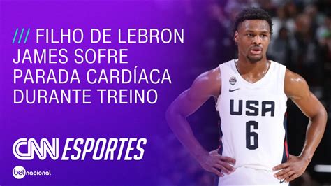 Filho De Lebron James Sofre Parada Card Aca Durante Treino O Grande