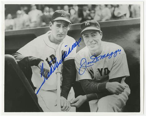 Lot Detail Joe Dimaggio And Ted Williams Dual Signed X Photograph