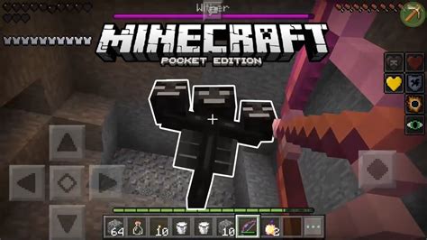 HOW To KILL WITHER In MINECRAFT PE YouTube