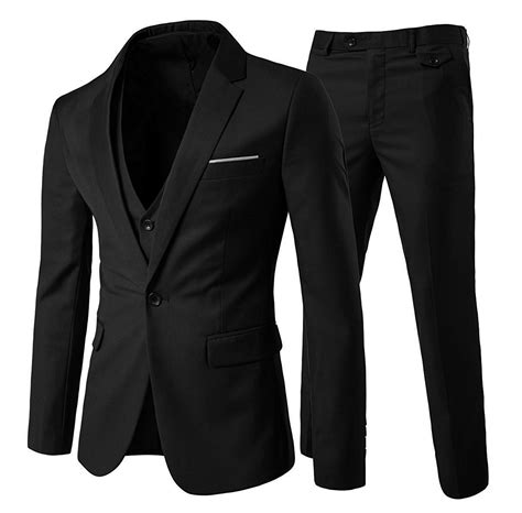 Buy Youthupmens 3 Piece Suit 1 Button Slim Fit Business Wedding Tuxedo