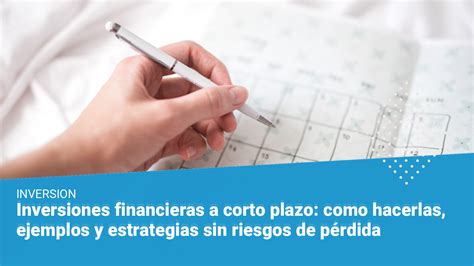 Inversiones Financieras A Corto Plazo Con Ejemplos