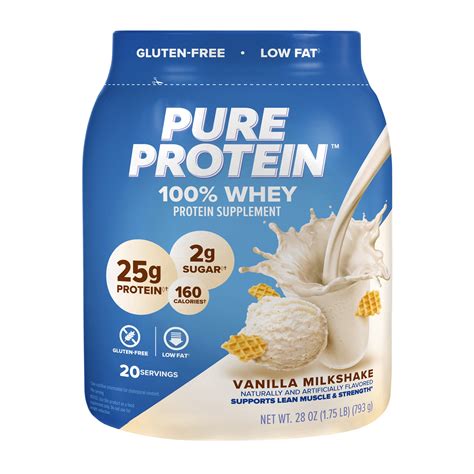 Pure Protein 100 Whey Protein Powder Vanilla Cream 25g Protein 1 75