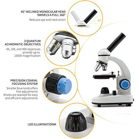 National Optical 40x 1000x Student Science Compound Monocular