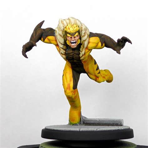 Marvel Crisis Protocol Wolverine And Sabertooth Miniatures Etsy