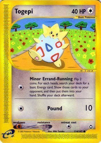 Pokemon Togepi Card