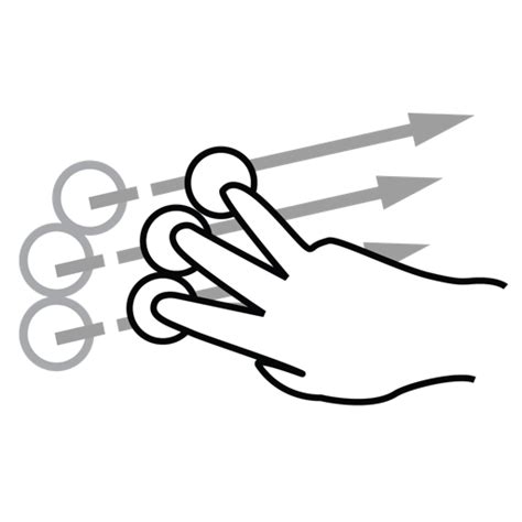 Finger, flick, gestureworks, three icon - Free download