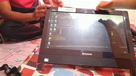 Pc Lenovo All In One Layar Kedip Youtube