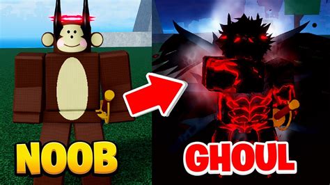 Starting As Noob To V4 Ghoul Race Awakening Roblox Blox Fruits Youtube