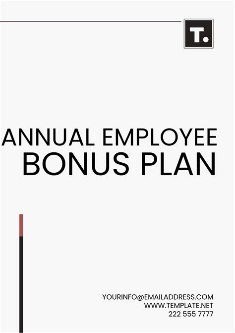 Free Annual Employee Bonus Plan Template to Edit Online