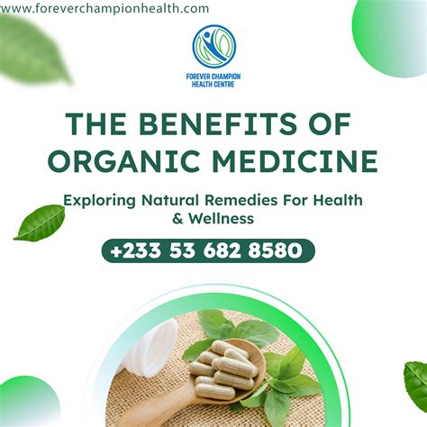 The Benefits of Organic Medicine - Forever Champion Health Centre