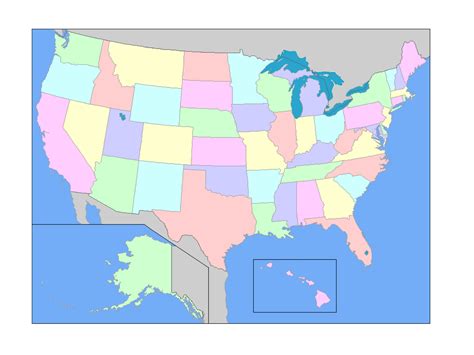 West States And Capitals Map