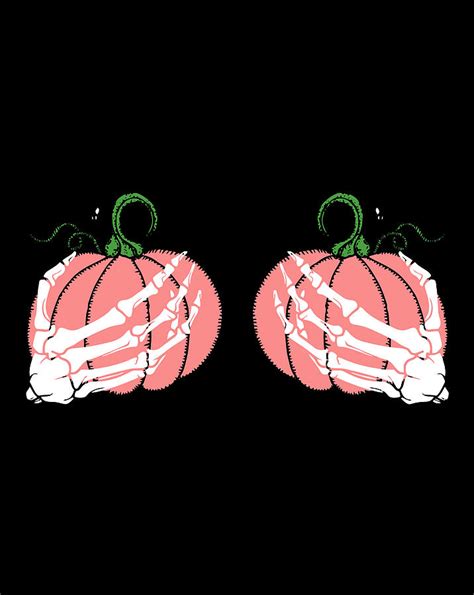 Save The Pumpkins Svg Skeleton Boob Hands Svg Breast Cancer Svg The