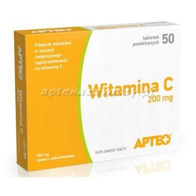 WITAMINA C 200 Mg 50 Tabletek Powlekanych APTEO 12477370653 Allegro Pl