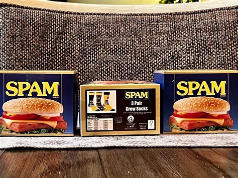 Spam I Crew Socks I 3 Pack I 10 13 Men Stocking Stuffers Ebay