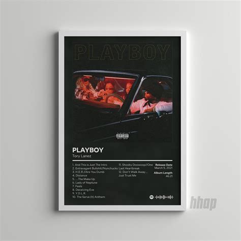 Tory Lanez Playboy Custom Album Cover Hip Hop Wall Art Etsy Uk