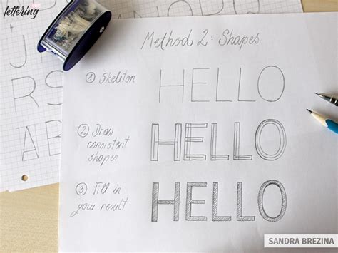 How to draw beautiful block letters - Lettering.org