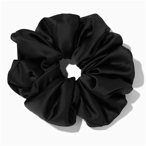 Giant Silky Black Hair Scrunchie | Silky black hair, Scrunchies, Black hair