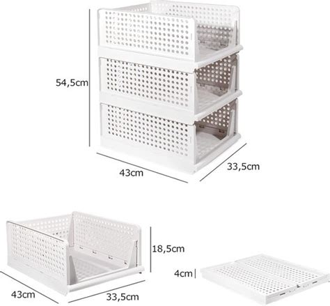 Kast Organizer Kledingkast Stuks Opvouwbare Opbergdoos