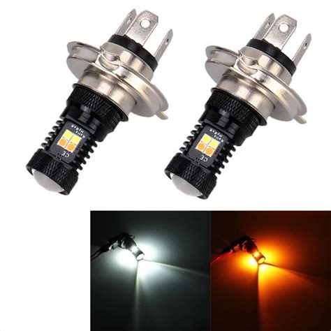 2 STKS H4 DC 12 V 5 W 350LM Auto Mistlampen Met 16 SMD 3030 Led Lampen