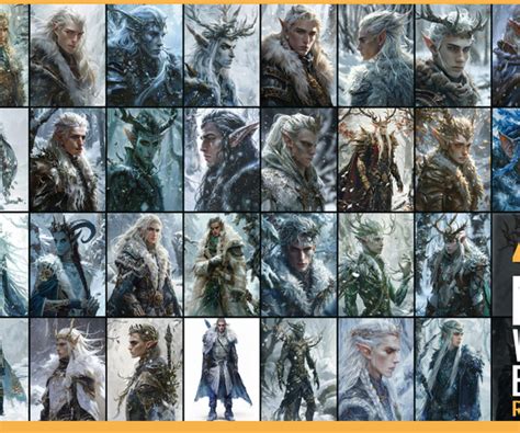 ArtStation - 404 Male Winter Eladrin | Artworks