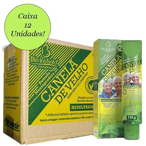 Caixa Pomada Canela De Velho 150g 12 Unidades Bio Instinto Shopee Brasil