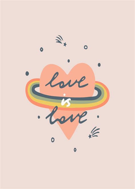 Love Is Love Poster Picture Metal Print Paint By Biliacci Displate