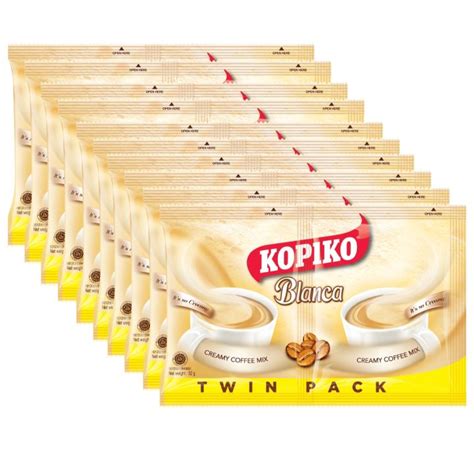 Kopiko 3in1 Coffee Blanca Twin Pack 58g X 10 Sachets Lazada PH