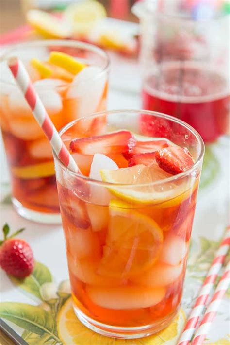 Strawberry Iced Tea Easy And Delicious Homemade Iced Tea Recipe