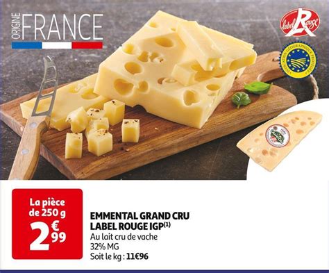 Promo Grand Cru Emmental Label Rouge Igp Chez Auchan Supermarch