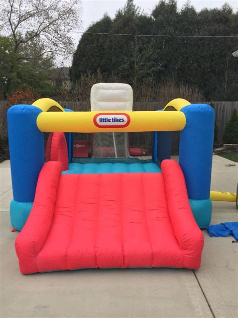 Little Tikes Junior Sports N Slide Bouncer Excellent Used Condition