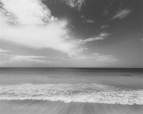 Black And White Beach Background