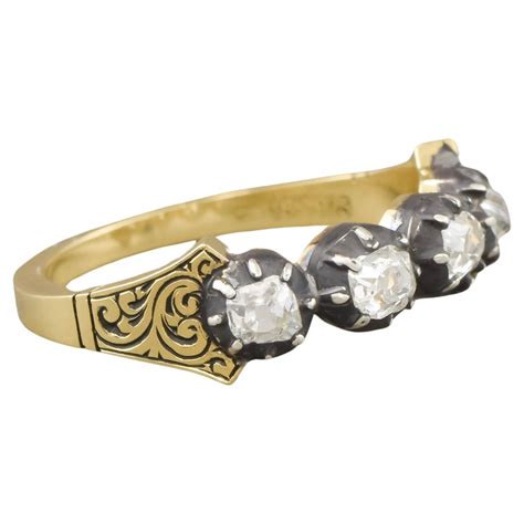 Georgian Style Rose Cut Diamond Ring For Sale at 1stDibs