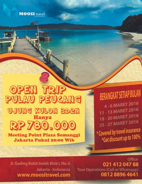 Jual Open Trip Pulau Peucang Ujung Kulon 3D2N Di Lapak Jose Hedrrick