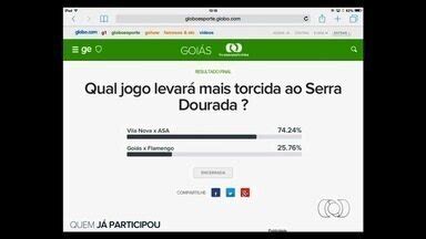 Globo Esporte GO Internautas acreditam em maior público no jogo do