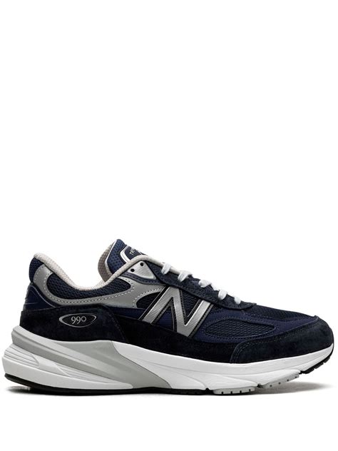 New Balance 990v6 Navy Leather Sneakers Blue Farfetch Kw