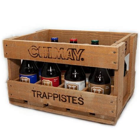 Zestaw Chimay W Drewnianej Skrzynce X Ml Trappist Belgia