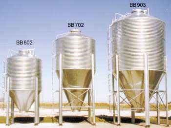 Hopper Bottom Grain Storage Bins