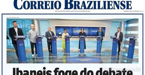 Capa Correio Braziliense Sexta De Agosto De