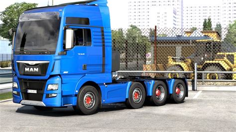 ETS 2 8x4 MAN TGX Transporting A Crawler Tractor From Bratislava To