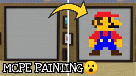 Working Painting In Minecraft Bedrock Edition Youtube