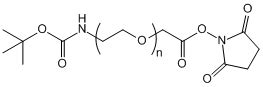 Boc NH PEG Succinimidyl Carboxymethyl Ester CD Bioparticles