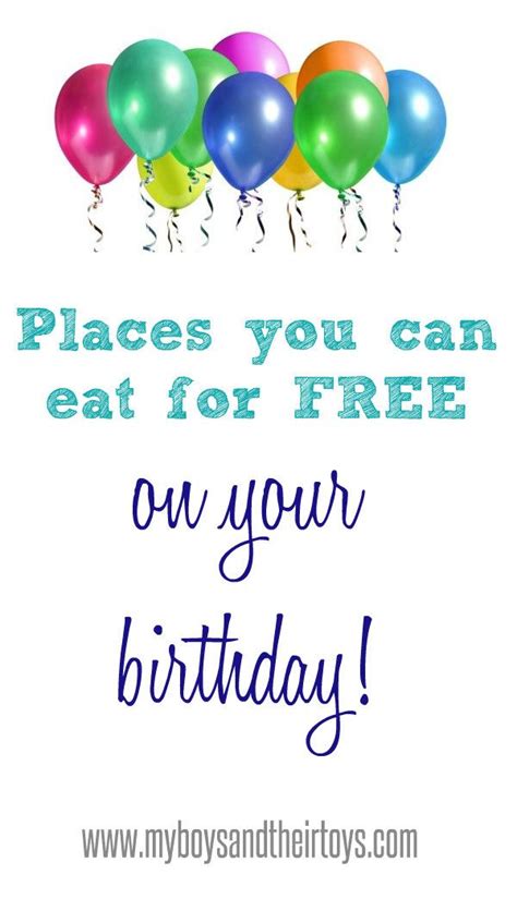 Places To Get Stuff For Free On Your Birthday If You Join Aandws Mug