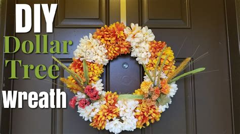 Dollar Tree Diy Fall Wreath Tutorial Youtube