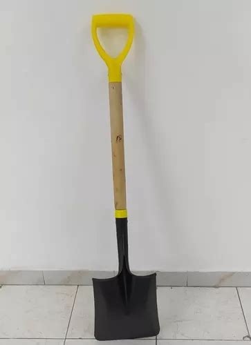 Pala Cuadrada Con Cabo De Madera Y Mango Pvc Mercadolibre