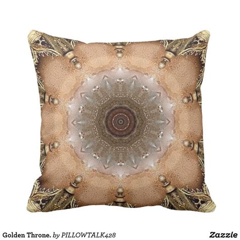 Golden Throne Throw Pillow Pillows Decorative Throw Pillows Throw